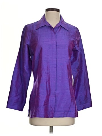 Chico's Design 3/4 Sleeve Silk Top (view 1)