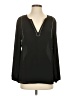 J.Crew 100% Polyester Black Long Sleeve Blouse Size 4 - photo 1