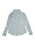 Forever 21 100% Cotton Checkered-gingham Blue Long Sleeve Button-Down Shirt Size 11 - 12 - photo 2