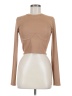Bershka Tan Long Sleeve Top Size M - photo 1