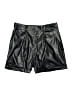 Assorted Brands Metallic Black Faux Leather Shorts Size 12 - photo 1
