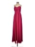 David's Bridal 100% Polyester Solid Pink Burgundy Cocktail Dress Size 2 - photo 1