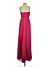 David's Bridal 100% Polyester Solid Pink Burgundy Cocktail Dress Size 2 - photo 2