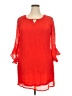 Indigo Rose 100% Polyester Red Casual Dress Size XXL (estimated) - photo 1