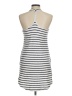 Olivaceous Stripes White Casual Dress Size M - photo 2