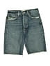 AGOLDE 100% Cotton Blue Denim Shorts Size 25 waist - photo 1