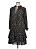 Current Air 100% Polyester Stars Black Casual Dress Size L - photo 1