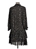 Current Air 100% Polyester Stars Black Casual Dress Size L - photo 2