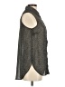 H&M 100% Polyester Tweed Gray Sleeveless Blouse Size 6 - photo 4