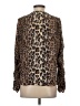 Joie 100% Viscose Animal Print Brown Long Sleeve Blouse Size S - photo 2