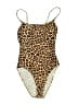 Summersalt Animal Print Gold One Piece Swimsuit Size 2 - photo 1