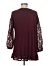 Cato Burgundy 3/4 Sleeve Top Size M - photo 2