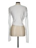 Helsa 100% Cotton Silver Long Sleeve Turtleneck Size L - photo 2