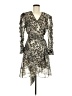 Studio F Animal Print Gray Cocktail Dress Size 8 - photo 1