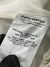 Reformation 100% Silk Polka Dots Ivory 3/4 Sleeve Silk Top Size 8 - photo 7