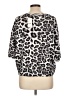 Splendid Animal Print Silver 3/4 Sleeve Blouse Size L - photo 2