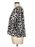 Splendid Animal Print Silver 3/4 Sleeve Blouse Size L - photo 5