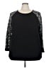 Allegrace Animal Print Black Pullover Sweater Size 22 - photo 1