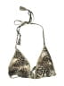 Becca Animal Print Gold Swimsuit Top Size L - photo 1