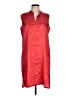 Natori Red Sleeveless Button-Down Shirt Size M - photo 1