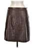 Old Navy 100% Polyester Brown Faux Leather Skirt Size M - photo 2