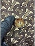 Burberry 100% Polymide Brown Monogram Stripe Print Nylon Car Coat Size 12 - photo 4