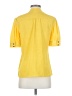 Cremieux 100% Polyester Yellow Short Sleeve Blouse Size XS - photo 2