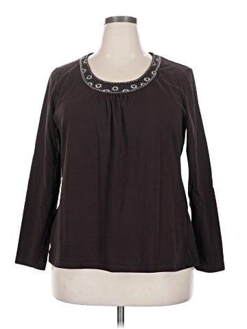 Croft & Barrow Long Sleeve Blouse (view 1)