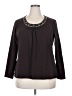Croft & Barrow Brown Long Sleeve Blouse Size 2X - photo 1