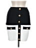 Unbranded Color Block White Black Casual Skirt Size M - photo 1