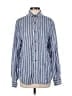 Assorted Brands 100% Linen Stripes Blue Long Sleeve Button-Down Shirt Size 5X - photo 1