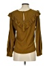 J.Crew Brown Long Sleeve Blouse Size S - photo 2