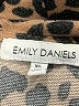 Emily Daniels Animal Print Brown Turtleneck Sweater Size XL - photo 7