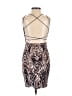 Akira Metallic Brown Blue Cocktail Dress Size S - photo 2