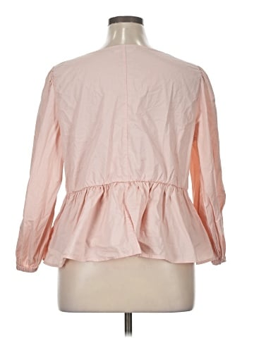 ELOQUII Elements 3/4 Sleeve Blouse (view 2)