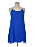 Naked Zebra 100% Polyester Solid Blue Casual Dress Size L - photo 1