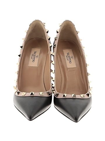 Valentino Garavani Leather Rockstud Heels (view 2)