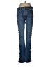 Stella McCartney Animal Print Blue Jeans Size 27 waist - photo 1