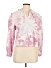 LoveShackFancy 100% Cotton Tie-dye Pink Pullover Hoodie Size M - photo 1