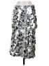 Unbranded 100% Polyester Metallic Silver Formal Skirt Size S (estimated) - photo 1