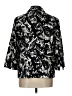 Coldwater Creek 100% Cotton Graphic Black Blazer Size 12 - photo 2