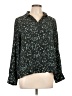 Gerard Darel 100% Viscose Animal Print Teal 3/4 Sleeve Blouse Size 6 (38) - photo 1