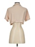 Hyfve Color Block Tan Short Sleeve Blouse Size S - photo 2