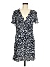 Unbranded 100% Rayon Polka Dots Blue Casual Dress Size M - photo 1