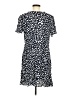 Unbranded 100% Rayon Polka Dots Blue Casual Dress Size M - photo 2