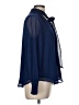 Ann Taylor 100% Polyester Blue Long Sleeve Polo Size M - photo 4