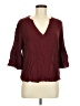 Express 100% Rayon Burgundy 3/4 Sleeve Blouse Size M - photo 1