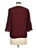 Express 100% Rayon Burgundy 3/4 Sleeve Blouse Size M - photo 2