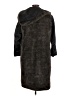 Massimo Dutti 100% Polyester Black Brown Coat Size M - photo 2