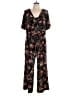 Marella Floral Black Jumpsuit Size 10 - photo 1